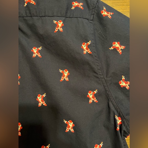 NWT Denim & Flower Button Up Shirt XL Ricky Singh Christmas Santa Claus Pride - Picture 10 of 11